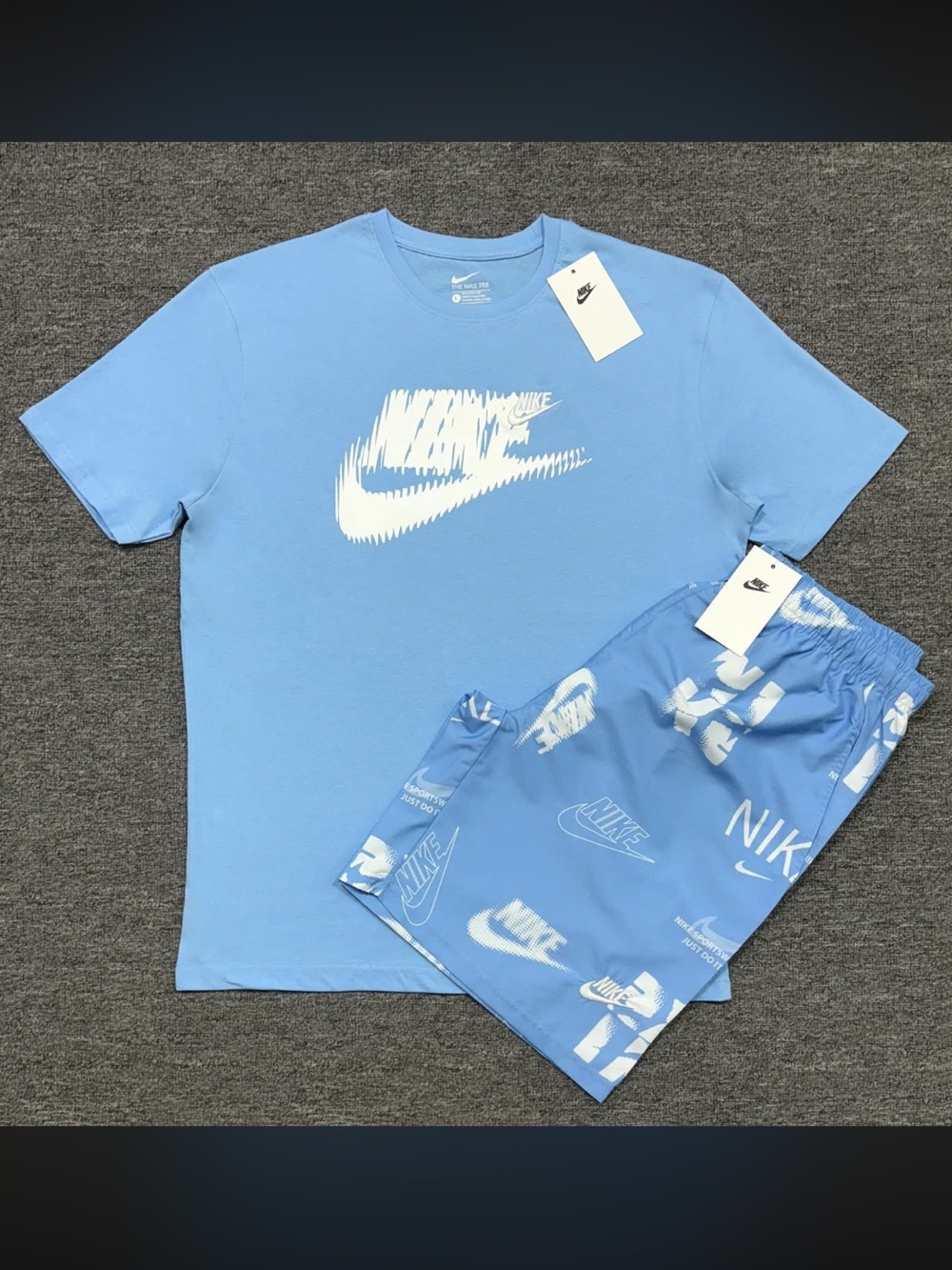 Nike Light Blue Short Set